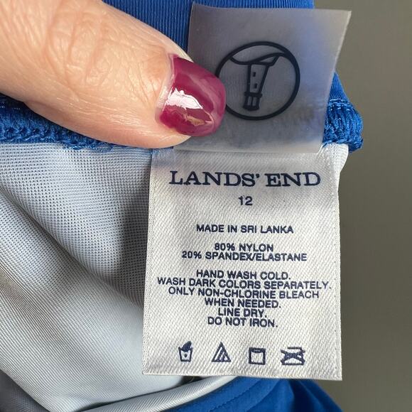 Lands’ End Blue Swim Skirt Size 12 - Picture 6 of 7